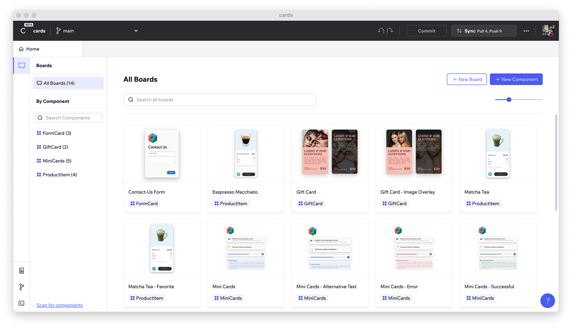 The Codux home tab