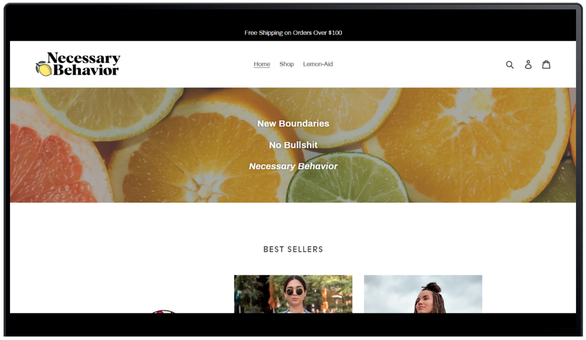 The Necessary Behavior home page
